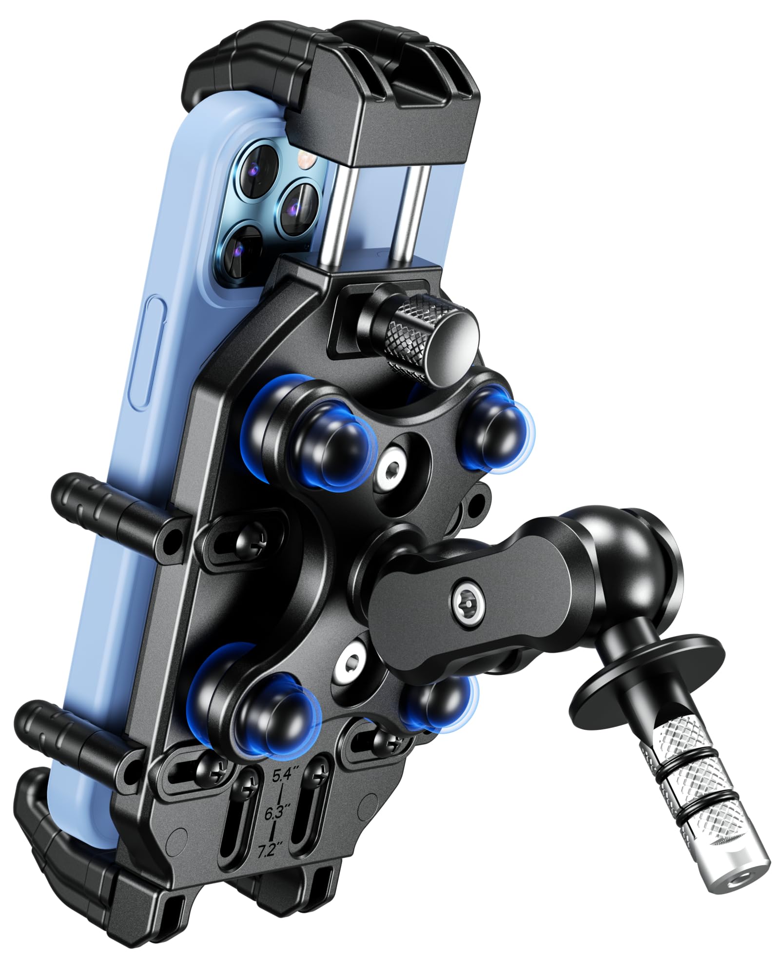 Amazon.com: BRCOVAN Anti-Theft Motorcycle Fork Stem Phone Mount